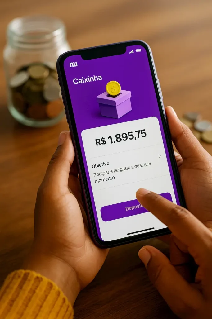 Como funciona a Caixinha do Nubank