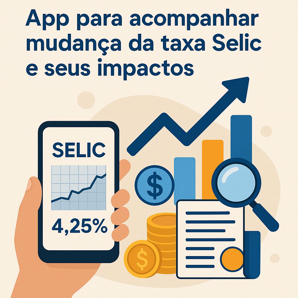 App para acompanhar mudança da taxa Selic e seus impactos