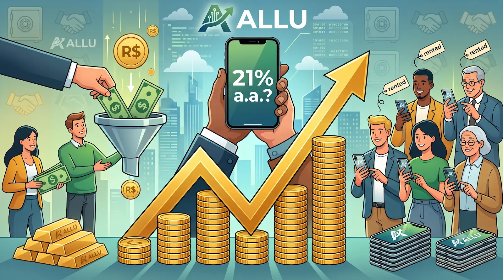 Allu Invest é pirâmide mesmo ou Paga 21% ao ano de verdade? Entenda o Risco! Allu Invest é pirâmide mesmo ou Paga 21% ao ano de verdade? Entenda o Risco!